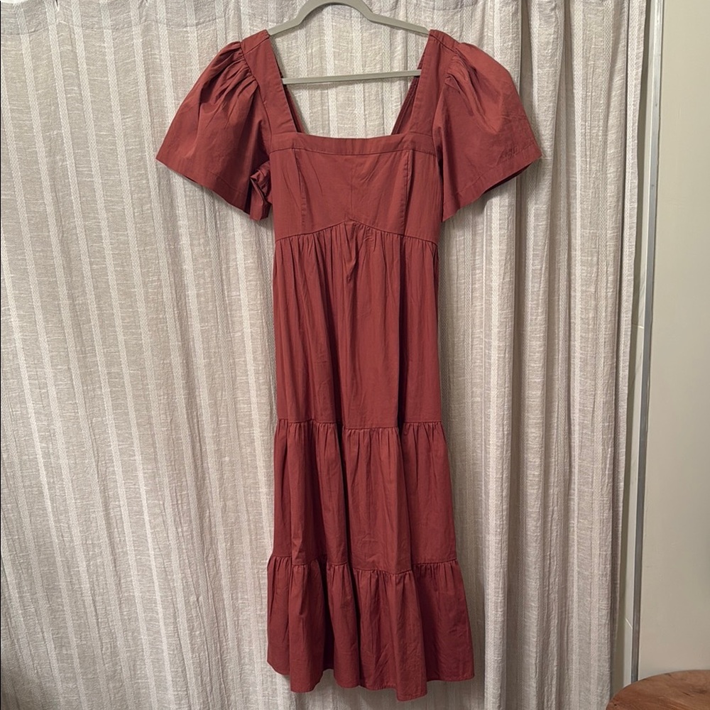 Elegant Rust Dress